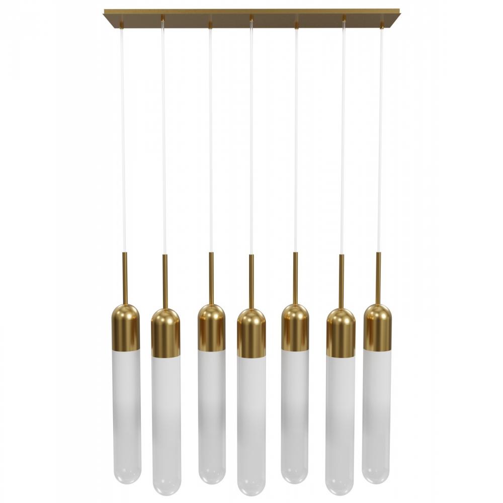 Tribeca Multi Port Aged Brass Pendant