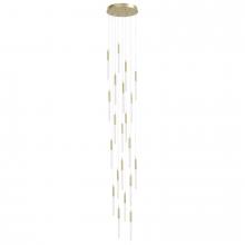 Avenue Lighting HF2021-SNW-BB - Main St. Snow Collection Brushed Brass 21 Light Pendant Fixture