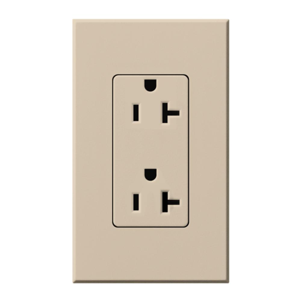 NOVA T RECEPTACLE 20AMP TAUPE