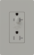 Lutron Electronics CAR-15-HDTR-GR-C - CLARO 15A TPR RSIST HALF DIM RCPT GR CSA