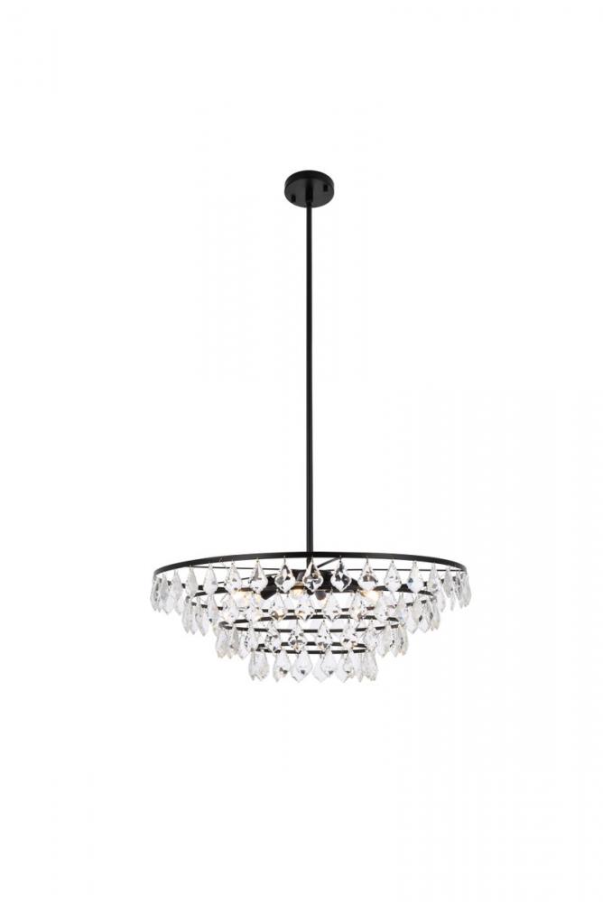 Ella 28 Inch Pendant in Black