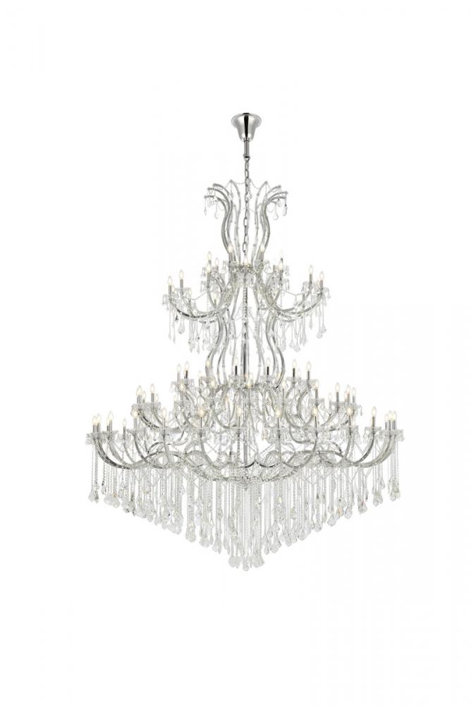 Maria Theresa 84 Light Chrome Chandelier Clear Royal Cut Crystal