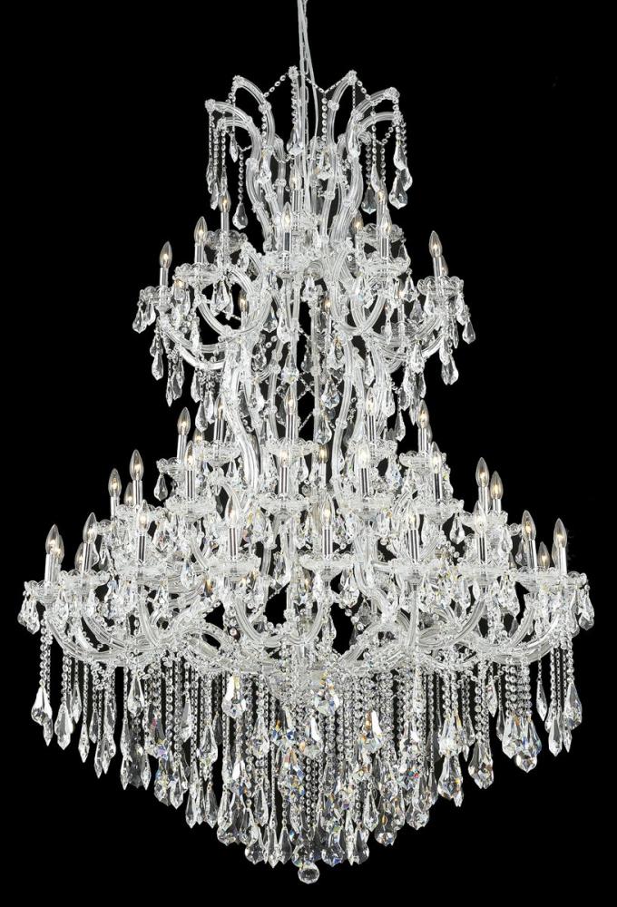 Maria Theresa 61 Light Chrome Chandelier Clear Royal Cut Crystal