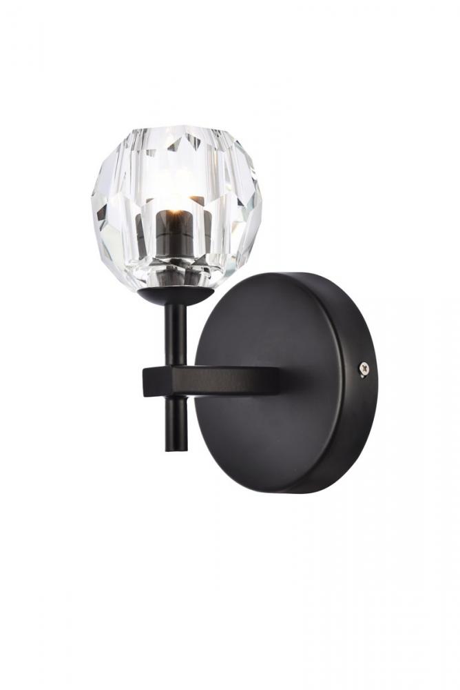 Eren 1 Light Black Wall Sconce