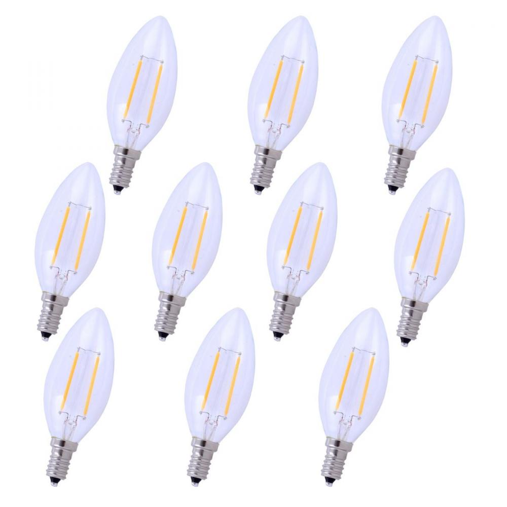 LED E12 CANDELABRA, 5000K, 300 degree, CRI80, ES, UL/CUL, 2.5W, 25W EQUIVALENT, 15000HRS