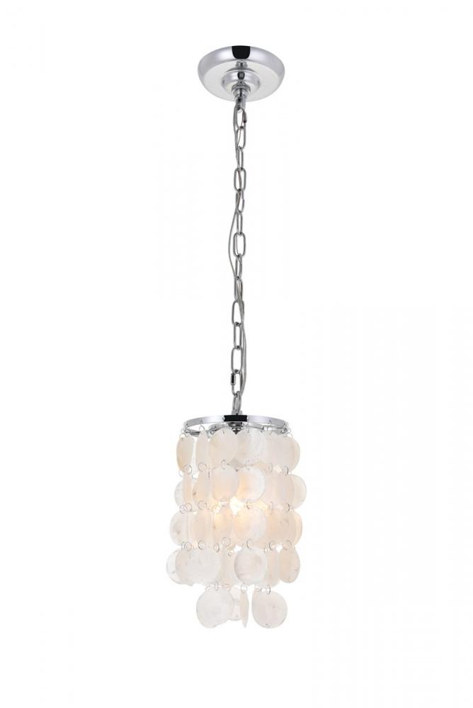 Selene 1 light Chrome Pendant