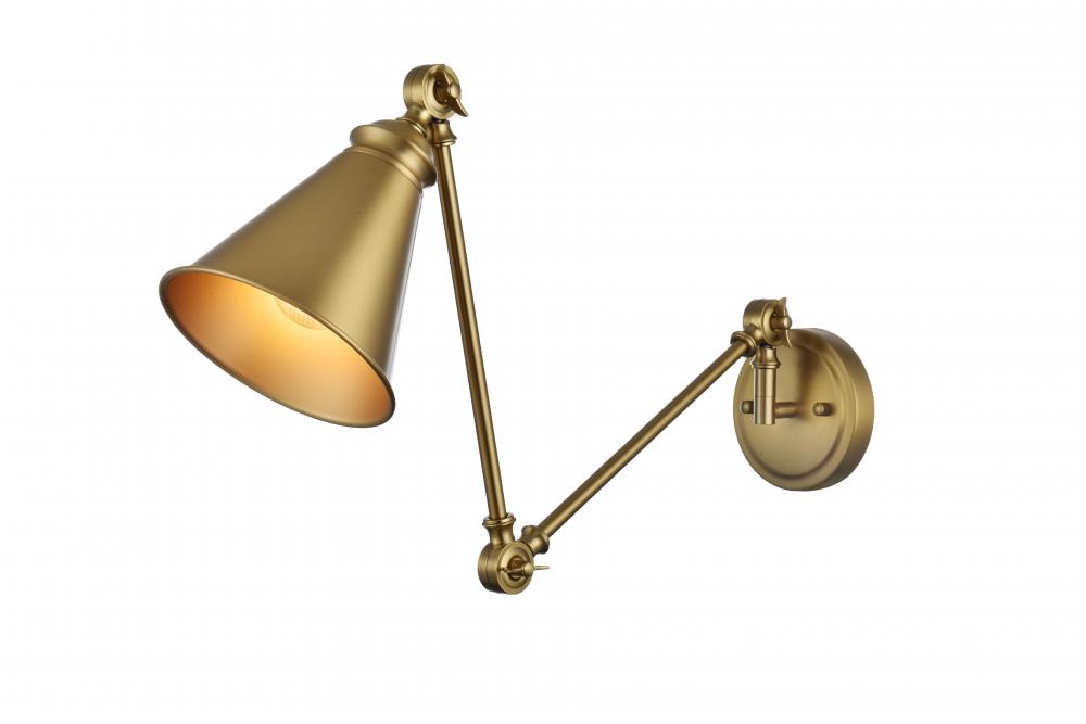 Vesa 6 inch Wall Sconce in Satin Gold