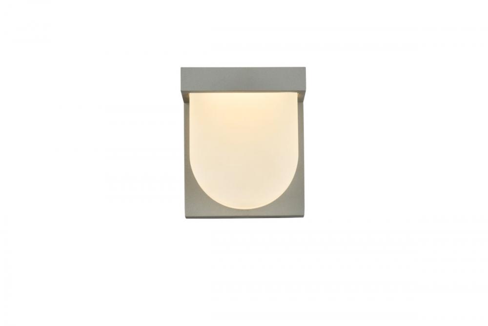 Raine Integrated LED wall sconce in silver