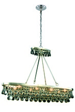 Elegant 1509G44PN/RC - Bettina 8 light Polished Nickel Pendant Clear Royal Cut Crystal