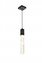 Elegant 2088D5BK - Aurora 5 inch Pendant in Black