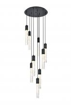 Elegant 2089D24BK - Aurora 24 inch Chandelier in Black