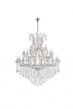 Elegant 2800G60C/RC - Maria Theresa 49 Light Chrome Chandelier Clear Royal Cut Crystal