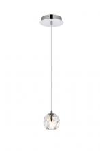 Elegant 3505D6C - Eren 1 Light Chrome Pendant