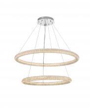 Elegant 3800G42C - Bowen 42 inch LED chandelier in chrome