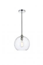 Elegant LD2282C - Cashel 10 inch light chrome pendant