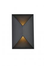 Elegant LDOD4022BK - Raine Integrated LED wall sconce in black