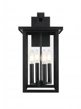 Elegant OD324W17BK - Sheridan 7 inch Outdoor Pendant in Black