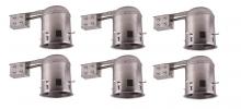 Elegant TC5R-E26-6PK - 5 Inch Icat Remodel Housing, 120v, E26 Socket, Fits Par30/Br30/A19, 75w Max6 Pack