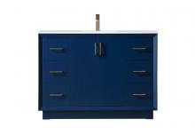 Elegant VF19648BL - 48 Inch SIngle Bathroom Vanity In Blue