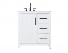 Elegant VF29532WH - 32 Inch Single Bathroom Vanity In White