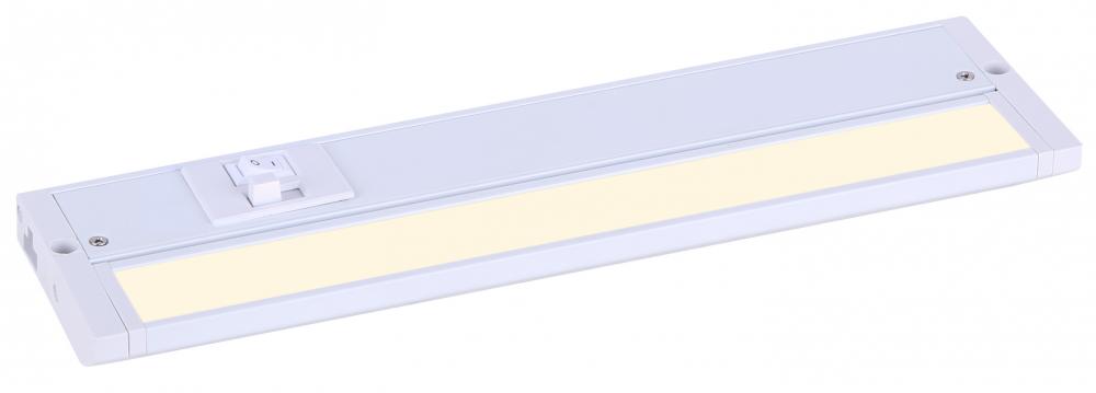 Undercabinet LED Integrated Under Cabinet Light, White Finish