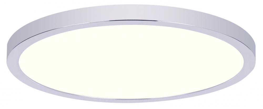 Led Disk Light Integrated Light, Chrome Finish