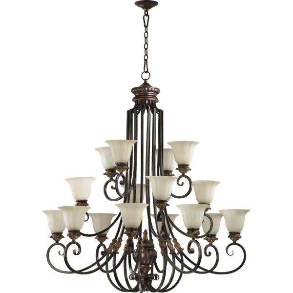 Sixteen Light Corsican Gold Up Chandelier