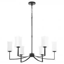 Quorum 681-8-59 - Ayala 8 Light Chandelier, Matte Black