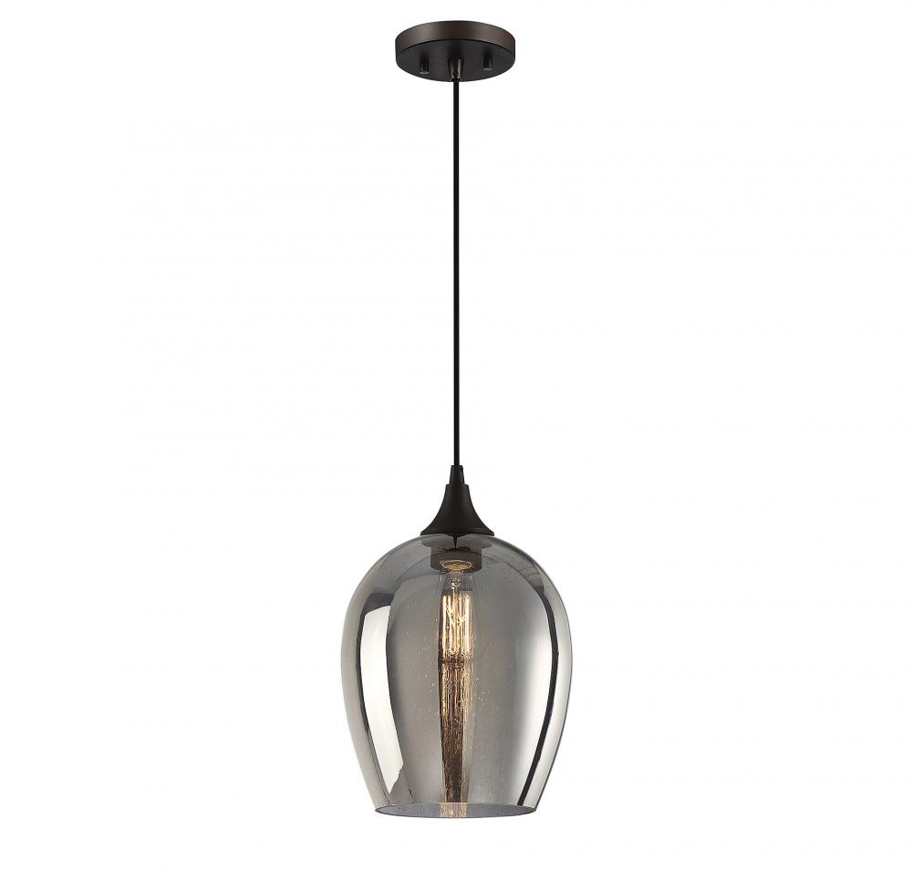 1-Light Mini Pendant in Oil Rubbed Bronze