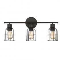 Savoy House Meridian M80004ORB - 3-Light Bathroom Vanity Light in Oil Rubbed Bronze