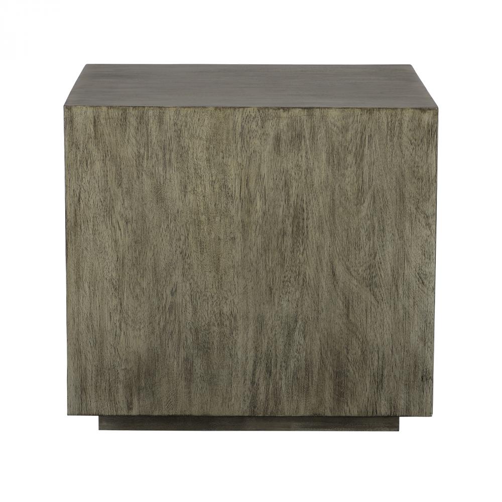 Kareem Modern Gray Side Table