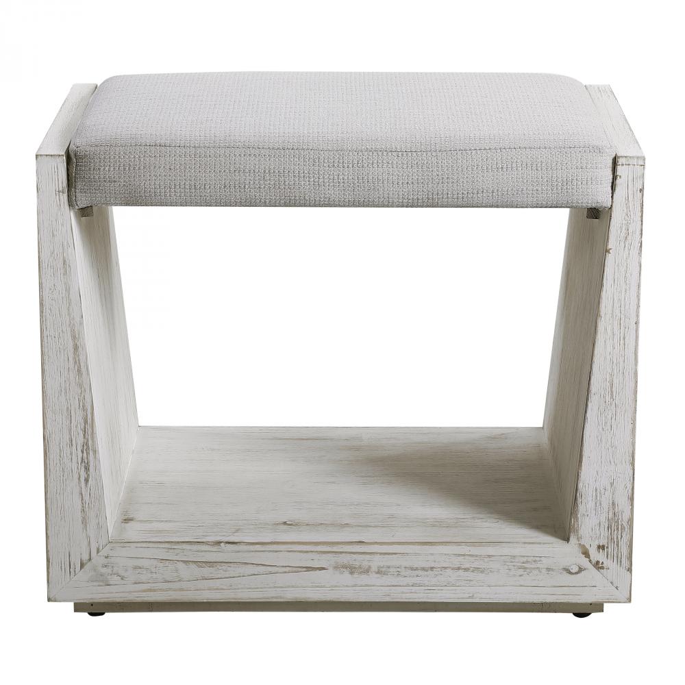 Uttermost Cabana White Small Bench