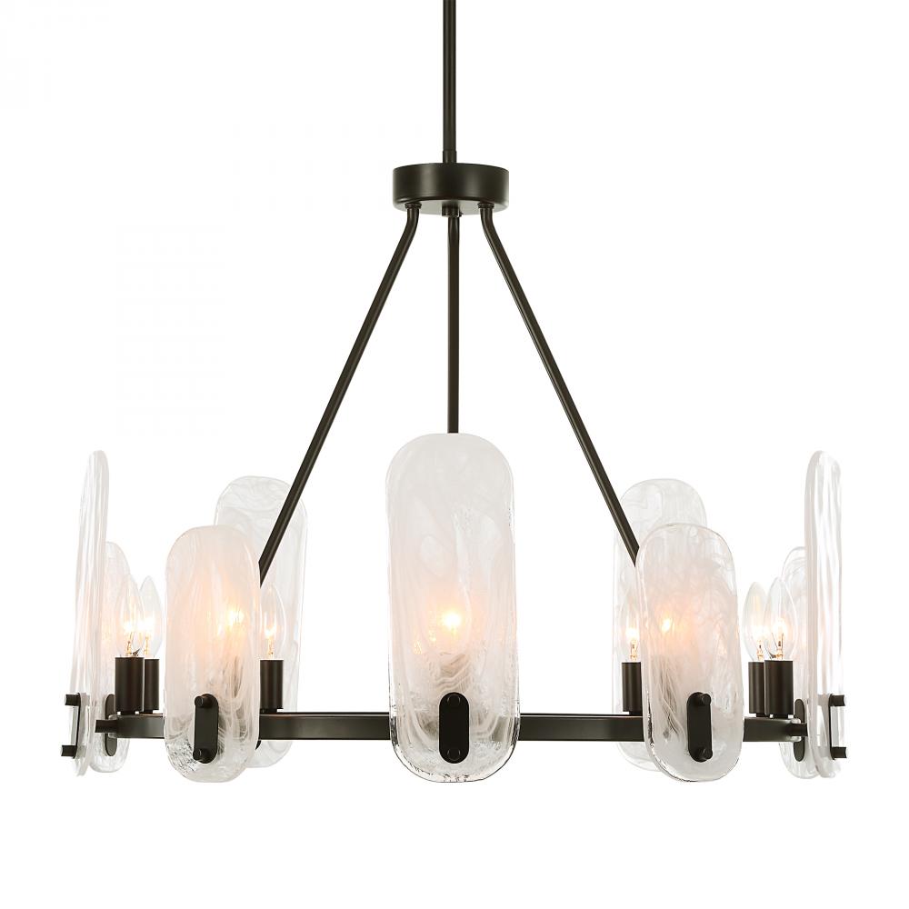 Uttermost Ellipse 10 Light Dark Bronze Chandelier