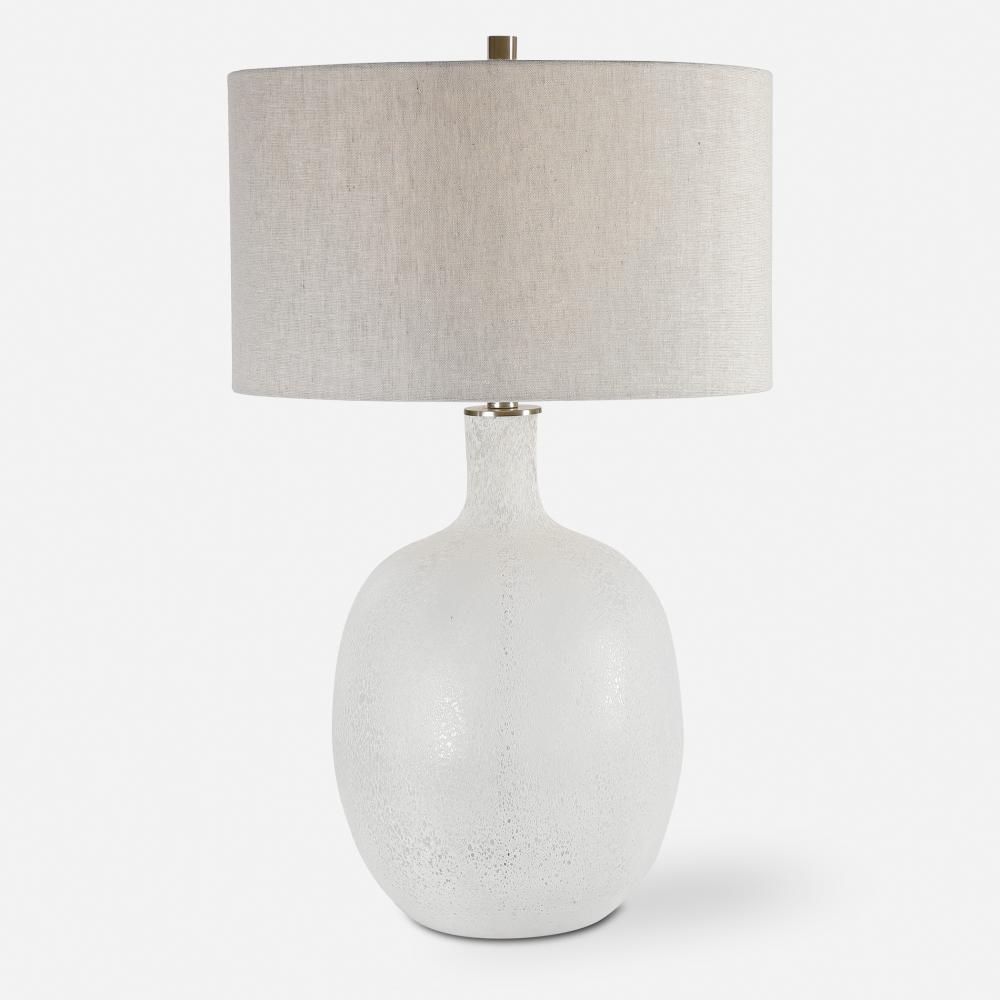 Uttermost Whiteout Mottled Glass Table Lamp