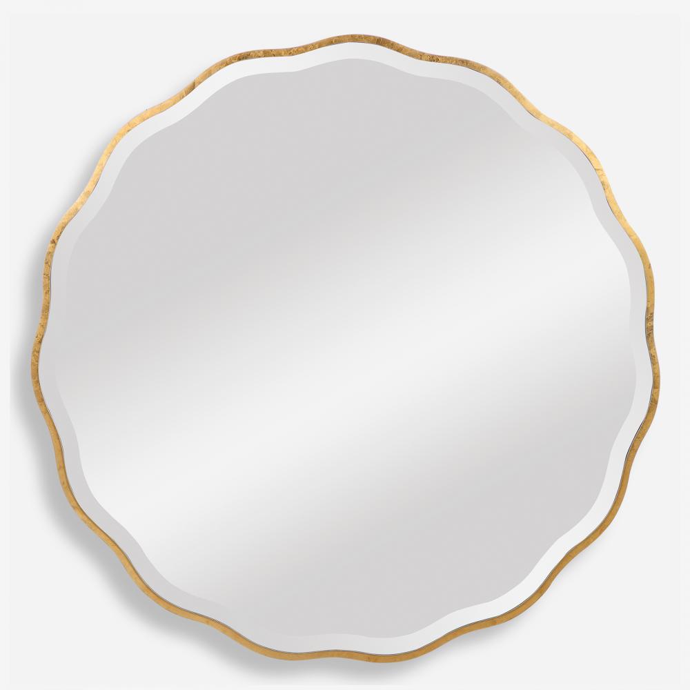 Uttermost Aneta Gold Round Mirror