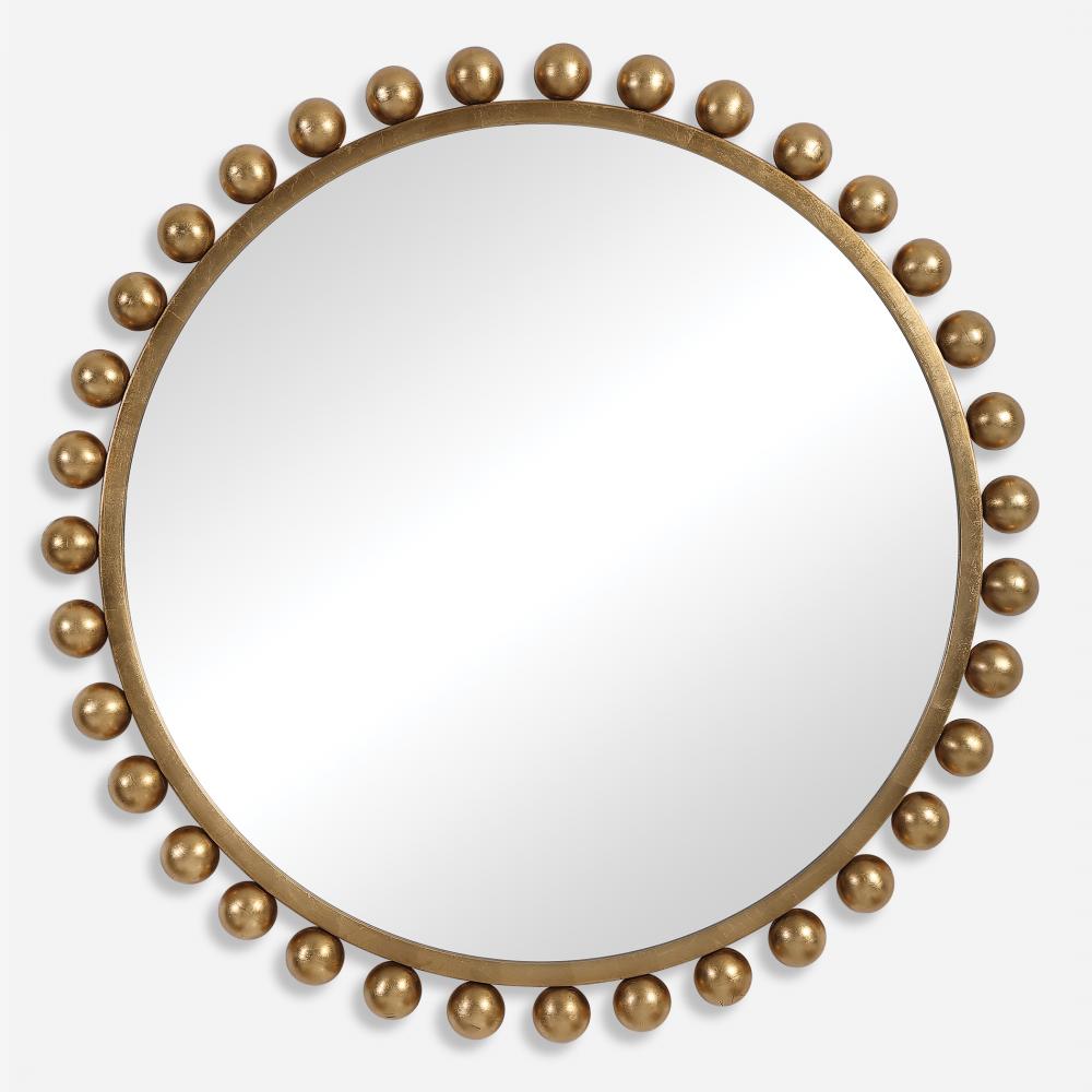 Uttermost Cyra Gold Round Mirror