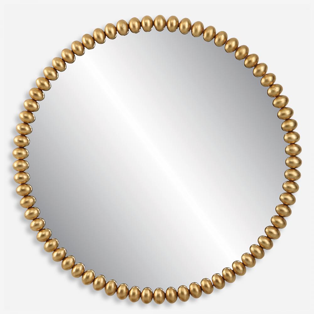 Uttermost Byzantine Round Gold Mirror