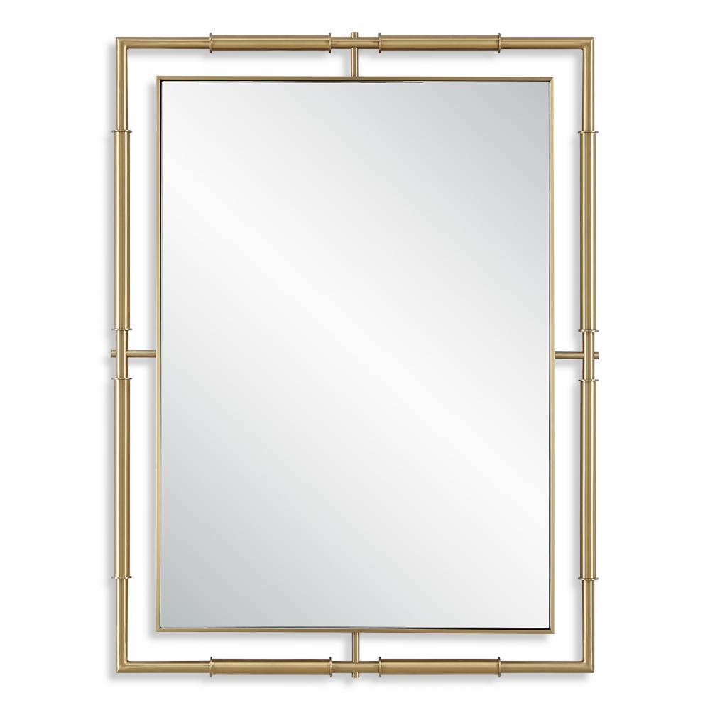 Uttermost It's All Connected Rectangle Brass Mirror