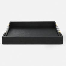 Uttermost 18059 - Wessex Black Shagreen Tray