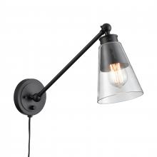 ELK Home 52343/1 - Albany 9.25'' High 1-Light Swingarm Sconce - Matte Black